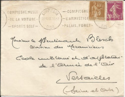 SOLDES - 1939 -  Type PAIX - N° 282+ Compl. Obl. (o) Sur Lettre - COMPIEGNE - Brieven En Documenten