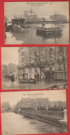 AE532 75 PARIS INNONDATIONS PARIS 3 CPA - Überschwemmung 1910