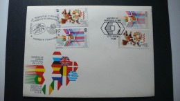 ESPAÑA 1986 - SPD - FDC - INGRESO DE PORTUGAL Y ESPAÑA A LA UNION EUROPEA - EMISION CONJUNTA - FDC