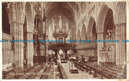 R130674 The Choir Exeter Cathedral. Valentine. Photo Brown. No 91009 - World