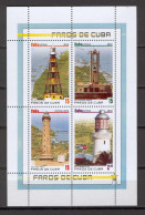 Cuba 2010 Lighthouses MS MNH - Unused Stamps