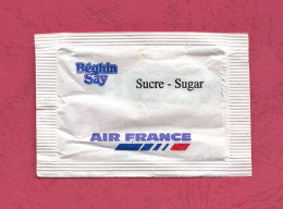 Empty Sugar Bag. Bustina Vuota Di Zucchero-Air France- Bèghin Say. Nescafè. - Zucker