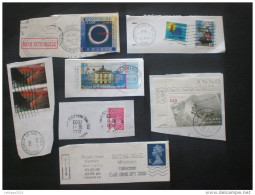 STAMPS LETTER ON FRAGMENT GERMANY FRANCIA USA - Gebraucht