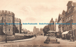 R130694 Windsor Castle. Queens Statue Castle Hill. Frith - World