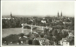 10547707 Basel BS Basel Muenster Wettsteinbruecke   Basel BS - Sonstige & Ohne Zuordnung