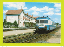 19 EYGURANDE MERLINES Train Autorail SNCF X 2830 En Gare En Août 1991 VOIR DOS - Eygurande