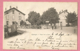 SAS0095  CPA  LEPANGES (Vosges)   Place De La Gare  ++++++ - Andere & Zonder Classificatie