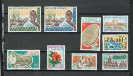 Lot De 9 Timbres HAUTE-VOLTA 1963 -1975 MNH** - Upper Volta (1958-1984)