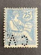 FRANCE C N°127 Mouchon CV 373 Indice 7 Perforé Perforés Perfins Perfin Superbe ! - Altri & Non Classificati