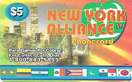 USA: Prepaid IDT - New York Alliance, Long Pin No. - Andere & Zonder Classificatie