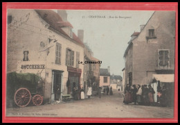 03 - CHANTELLE ---Rue Du Bourgneuf  -- Commerces ---animé -- Clorisée - Autres & Non Classés