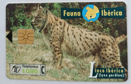 Scheda Telefonica Fauna Ibèrica Lince Ibèrico (Iynx Paradina) (Spagna) - Sonstige – Europa