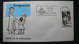 ESPAÑA 1986 - SPD - FDC - LA EMIGRACION - EDIFIL 2846 - FDC