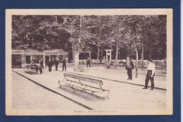 CPA Jeux De Boules Pétanque écrite Fleurs Loire - Petanca