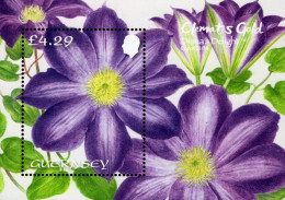 Guernsey - 2024 - Clematis Gold - Diana's Delight - Mint Souvenir Sheet - Guernesey