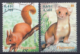 France  2000 - 2009  Y&T  N ° 3381  Et  3384  Oblitérés - Used Stamps