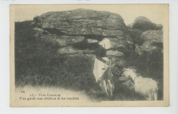 TYPE CREUSOIS - N°237 - Gardeuse De Chèvres Dans Les Rochers - Autres & Non Classés