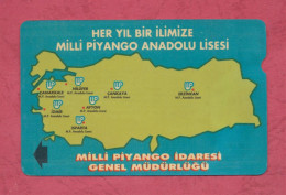 Turchia, Turchia, Turkey- Milli Piyango Idaresi Genel Mudurlugu- Used Phoecard With Magnetic Band - Turk Telekom-By 100- - Turkije