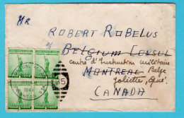 USA Cover 1941 Boston To Consul Of Belgium And Forwarded Joliette Belgian Military Training Centre In Canada - Lettres & Documents