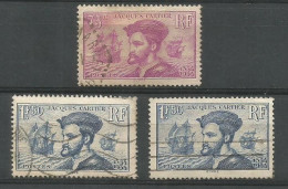 SOLDES - 1934 - N° 296 Et 297 (x2) Oblitérés (o) - Gebraucht