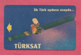 Turchia, Turkey- Turksat- Ik Turk Uydusu Uzayda.  Used Magnetic Phone Card- PTT- By 60- - Turkey