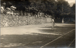 CP Carte Photo D'époque Photographie Vintage Femme Tennis St Gervais Bains 74 - Lieux