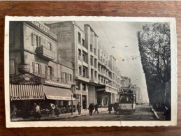 Tunis - Avenue Jules Ferry Animée Avec Tramway - 12/04/1949 - Tunisie