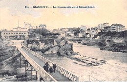 BIARRITZ - La Passerelle Et Le Sémaphore - Très Bon état - Biarritz