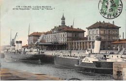 CALAIS - La Gare Maritime Et Les Paquebots " Invicta " Et " Dover " - Très Bon état - Calais