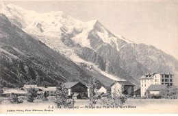 CHAMONIX - Village Des Praz Et Le Mont Blanc - Très Bon état - Chamonix-Mont-Blanc
