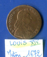 Louis  14  Jeton  1672 - Royaux / De Noblesse