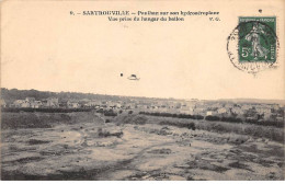 SARTROUVILLE - Paulhan Sur Son Hydroaéroplane - Vue Prise Du Hangar Du Ballon - Très Bon état - Sartrouville