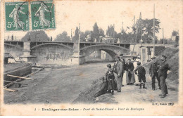 BOULOGNE SUR SEINE - Pont De Saint Cloud - Port De Boulogne - état - Boulogne Billancourt