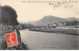 ALAIS - Entrée De La Promenade Des Platanes - Bords Du Gardon - Très Bon état - Autres & Non Classés