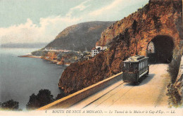 Route De Nice à Monaco - Le Tunnel De La Mala Et Le Cap D'EZE - Très Bon état - Otros & Sin Clasificación