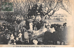 Corso Du Carnaval De CANNES 1912 - La Réception Du Loup - état - Cannes