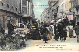 NICE - Marché Aux Fleurs - Rue Saint François De Paul - état - Markten, Feesten