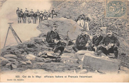 Col De La Mayt - Officiers Italiens Et Français Fraternisant - Très Bon état - Autres & Non Classés