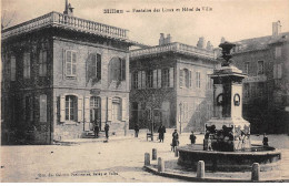 MILLAU - Fontaine Des Lions Et Hôtel De Ville - Très Bon état - Millau