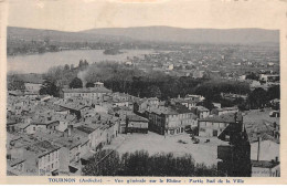 TOURNON - Vue Générale Sur Le Rhône - Partie Sud De La Ville - Très Bon état - Tournon