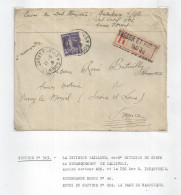 LETTRE EN RECOMMANDE Tresor Et Poste 503 Division Du Corps De Debarquement De GALLIPOLI 1916 - 1877-1920: Semi Modern Period