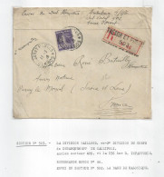 LETTRE EN RECOMMANDE Tresor Et Poste 503 Division Du Corps De Debarquement De GALLIPOLI 1916 - 1877-1920: Periodo Semi Moderno