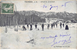 THORENC - Sports D'Hiver - Le Patinage Sur Le Lac - état - Otros & Sin Clasificación