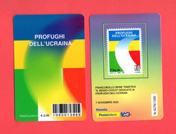 ITALIA :  Tessera Filatelica - Profughi  Dell'UCRAINA  -  N° 1320  Di 1500 - Del  7.11.2022 - Philatelic Cards