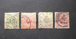 GERMANY ALLEMAGNE DEUTSCHLAND WUERTTEMBERG 1875 Value Stamps - New Design 50 PF REDDISH BROWN - Oblitérés