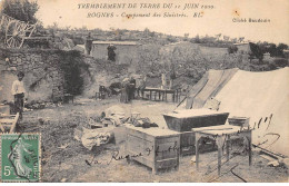 Tremblement De Terre Du 11 Juin 1909 - ROGNES - Campement Des Sinistrés - Très Bon état - Andere & Zonder Classificatie