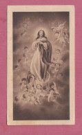 Santino, Holy Card- Beata Vergine Immacolata- Ed AR N°5- Dim. 105 X60mm - Imágenes Religiosas