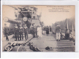 SAINT-QUAY-PORTRIEUX: Visite De L'escadre, Cuirasse-amiral "la Bretagne" - Très Bon état - Saint-Quay-Portrieux