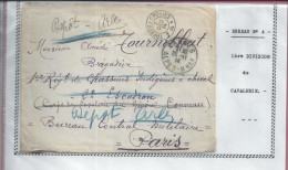 LETTRE EN RECOMMANDE Tresor Et Poste 4   1ER DIVISSION DE CAVALERIE 1914 - 1877-1920: Période Semi Moderne