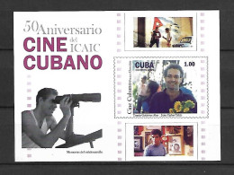 Cuba 2009 The 50th Anniversary Of The Cuban Cinema MS MNH - Film